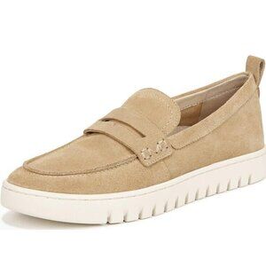 Vionic Uptown Sand Suede Slip-ons Loafer Womens 11 Medium Orthotic Arch New
